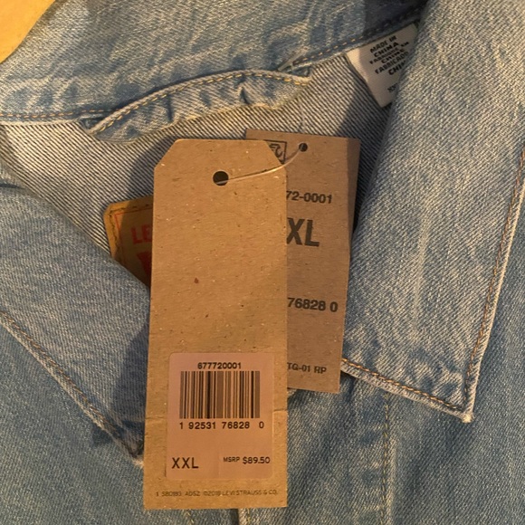 Levi's Light Blue Denim Jacket for Men - Picture 4 of 4